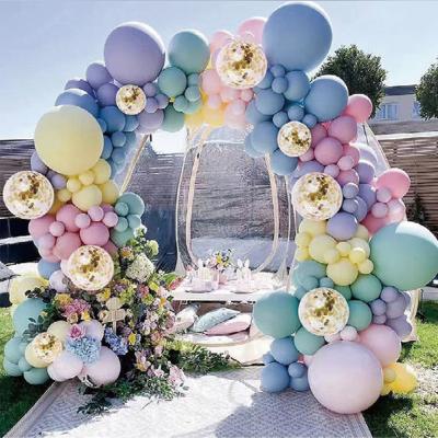 China Elegance White Gold Iron Metal Arch Frame Outdoor And Indoor Use Archway Fits Wedding Arches For Ceremony for sale