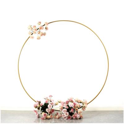 China Wedding Birthday Party Background decoration Metal Balloon wed Arch Kit gold metal arch wedding backdrop For Birthday Party Ceremony Circle Balloon Arch Kit Decoration for sale