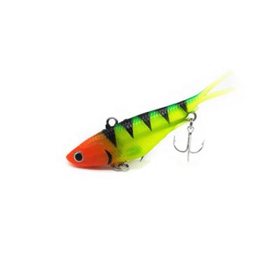 China Soft Vibe Soft Plastic Fishing Lures Flathead Tail 95mm 20g 95mm 20g Bass Lures Fork for sale