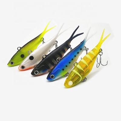 China Soft Vibe 9.5cm / 20g Lures Inside Lead Vibelicious Soft Plastics Fishing Lure Baits 95mm 20g for sale