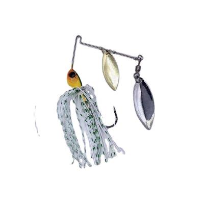 China Metal+rubber Free Sample Spinner Lure Makers Fishing Spinner Bait Fishing Lures Metal Spoon for sale