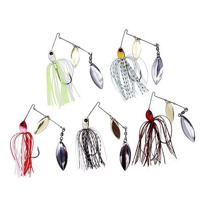 China Ready Running Metal+rubber Spinner Lure 17.5g Lure Fishing Spinner Metal Spoon for sale