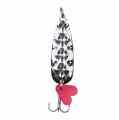 China Metal Hard Single Hook S Shaped Groundbaits 8g Flakes Groundbaits 8g Trout Groundbait Spoon for sale