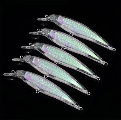 China Various Types White Lures Various Segments Crank Pencil Lure Hard Fishing Unpainted Body As Description for sale