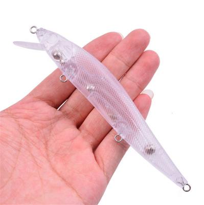 China 14cm 14cm 19.5g White 19.5g Lures Unpainted Hard Plastic Minnow Lure Fishing Lure Empty Body for sale