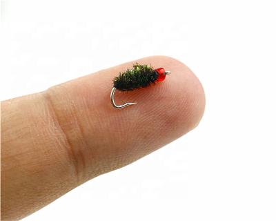 China Mini Artificial Fishing Lures Fly Hook Insert Bait Liveworms 10mm 0.04g for sale