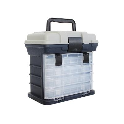 China PP+ABS 5 Layers Multi Function Fishing Tackle Boxes Portable Fishing Tool Boxes for sale