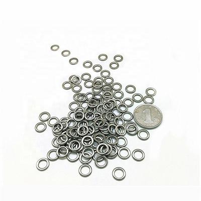 China 304 Stainless Steel 100Pcs Fishing Tackle Solid Connector New PESCA Ring Split Snap Stainless Steel Fishing Accessory for sale