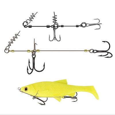 China Double Hooks with Screw Connector Strength Stingers for Large Shad Lure Size A for sale