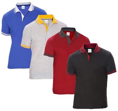 China Anti-Wrinkle 200 Grams Men's Polo T-shirts 100% Cotton Cheap Price Customized for sale