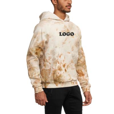 China China Manufacturer Tie Dye Logo Hoodies 2021 New Design Viable Cotton Men's Custom Pullovers Mens for sale