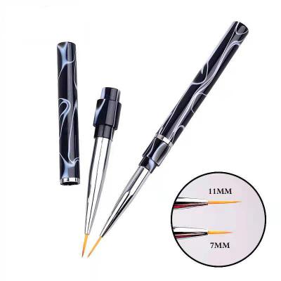 China Beauty Painting Tools Nail Art Brush 3D Carving Line Painting Drawing Design UV Manicure Nail Polish Pen Gel Accessory Tools for sale