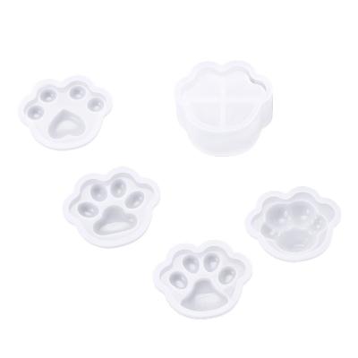 China DIY Cat Claw Storage Box Silicone Resin Stocked Mold for sale