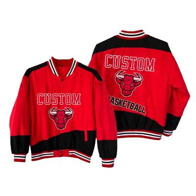 China 2021 Sustainable Nepal Men Warm Embroider Oversized Sports Bomber Baseball Basketball Jackets For Kids for sale