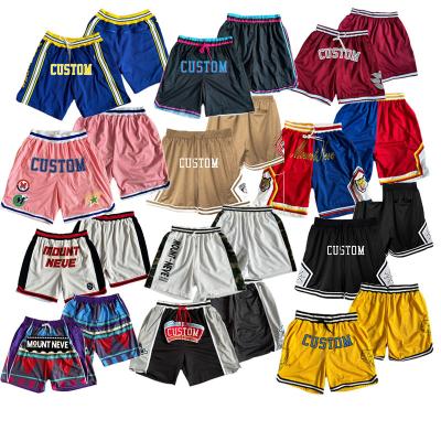 China 5 inch 5xl 7 inch antibacterial american size 8xl custom logo loose black cropped basketball shorts men with pocket for sale