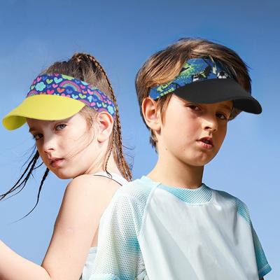 China Character Kids Visor Hat Girls Baseball Hat Boys Athletic Sports Tennis for sale