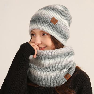 China Medium Winter Fashion Beanie Hat and Scarf for Women - Nice Color Mix, Lightweight Warm Weave for sale