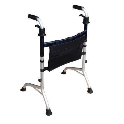 China Front Wheels WA209 Stand Up Walkers Foldable Elderly Moving Walking Aids Aluminum Folding Rollator Walker Adult for sale