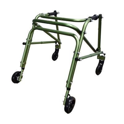 China Convenient Mobility Aids Anodized Aluminum Folding Children Walker Gait Trainer Posterior Walker Pediatric Walkers For Child Adult WA220 for sale