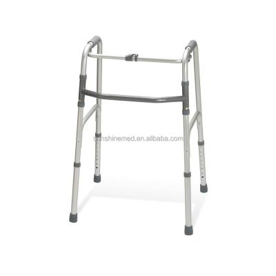 China Front Wheels WA206 Hospital Frame Aluminum Frame Medical Walker Elderly Folding Walker for Adult for sale