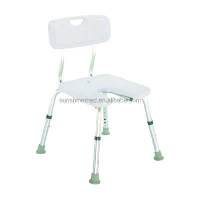 China BA309 Anti-Slip Rubber Bathing Chair For Elderly Bathroom Shower Chair With Backrest Bath Stool for sale