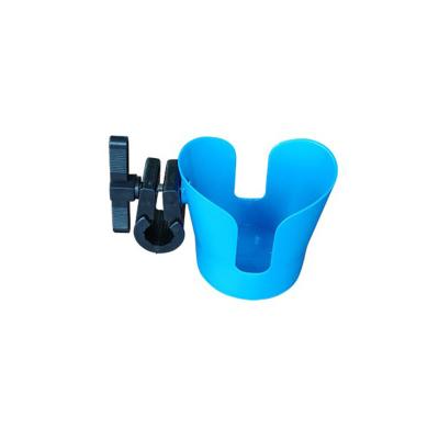 China Easy Operation Plastic Cup Holders For Transport Wheelchair Walker Rollator Wheel Chair Spare Part Blue Holder SPW9CH for sale