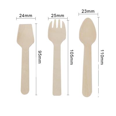 China From factory directly wholesale disposable mini wooden spoon for sale