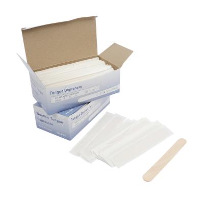 China China Factory Wholesale Price Eco - Friendly Tongue Depressor Wooden Non Sterile Medical Spatula for sale