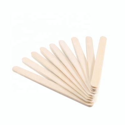 China Sustainable Wholesale Biodegradable Disposable Wooden Birch 114mm Ice Cream Sticks Popsicle Cardboard for sale