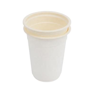 China Eco-friendly Cornstarch Cups Biodegradable Disposable Restaurant Cup Biodegradable Cup With Lid for sale