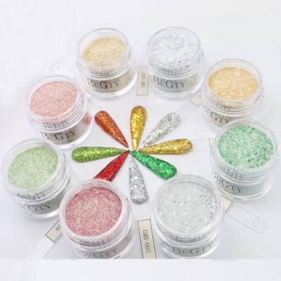 China Fine Quality New Air Dry Colors Dipping Acrylic Powder 0.5oz 1oz 2oz 1kg 2 in 1 Acrylic Powder Glitter Powder for sale