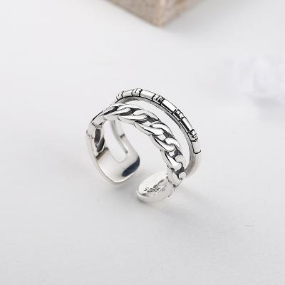 China CLASSIC 925 Sterling Ring Korean Edition Silver INS Hot Sales Fashion For Jewelry Making for sale