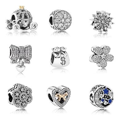 China Wholesale Attractive Charm Pendants Clip 925 Sterling Silver Beads For Women DIY Bracelet for sale