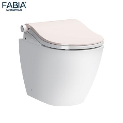 China Double-Flow Single Water Saver Easy Cleaning Smart Wall Hung Toilet With Seat Heating à venda