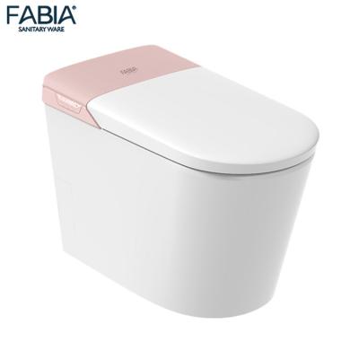 China European Auto Heating Luxury Thermostat Double-flow Toilet Classic Style Wc Smart Toilet for sale