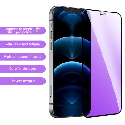 China Protect Mobile Phone LCD Screens Full Cover Purple Light Anti Ray Glass Touch Screen Blue Film For Phone X High Transparent 3D Screen Protector For Iphone XR/XS for sale