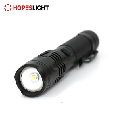 China Emergency Rechargeable Tactical Torch 1000 Lumen Motorized Ultralight Waterproof Convoy Super Bright Led Torch Flashlight USB Fonts for sale