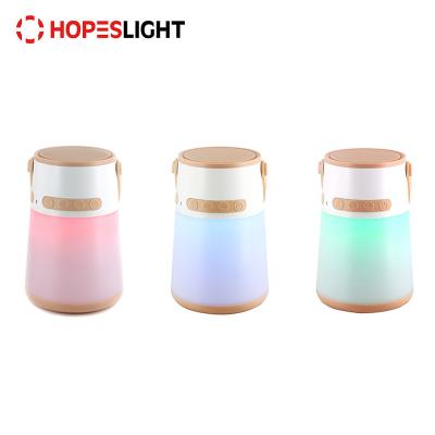 China Multifunctional ABS CE RoHS REACH Camp Light Tower Colors LED Outdoor Camping Lantern Playing Music Blue Tooth Speaker for sale