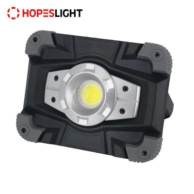 China Powerful COB 10W LED Worklight 180 Degree High Adjustable Bracket for Job Site Lighting Outdoor Camping Fishing for sale