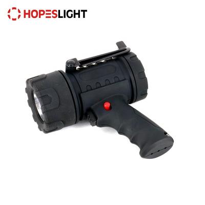 China Searching Rechargeable Marine Searchlight Waterproof LED Handheld Searchlight With USB Power Charger for sale