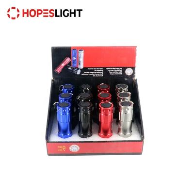 China Portable Aluminum Water Resist Multicolor Promotion Torch 9led LED Torch Flashlight for sale