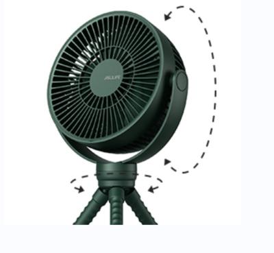 China Telescopic Oscillating Mini Fans Desktop Portable Rechargeable Tripod Fan-Upgraded Version Small Fan Flexible Monkey Bracket Oscillating Outdoor Camping for sale