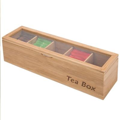 China Savings Wholesales Customized Classified Good Quality Placement Storage Useful Packaging Bamboo Tea Bag Box for sale