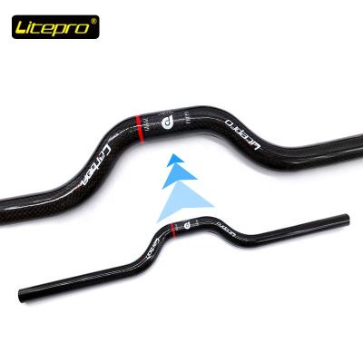 China Matt Litepro 25.4*580mm 412 Swallow-Shaped 412 Glossy Swallow-Shaped Handlebar 50mm Carbon Handlebar Bike Handlebars for sale