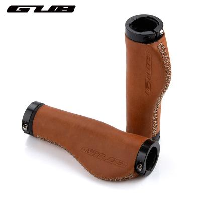 China GUB Leather Mountain Bike Handlebar Cover Aluminum Alloy Ring Microfiber Ergonomic Bike Grip Handle Grip For 22.2mm Handlebar for sale