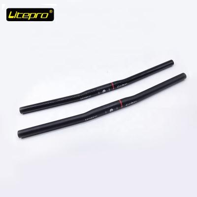 China Matt Litepro 25.4*540mm 580mm Glossy Matt Litepro Bicycle Grip Bar Carbon Handlebar Folding Bike Carbon Fiber Handlebar for sale