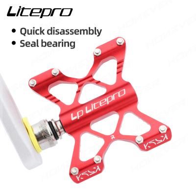 China Folding bikes/MTB/road bikes/RVs other bicycle parts MTB road bike BMX AL pedal for LPbike K5 QR folding bike pedal for brompton for sale