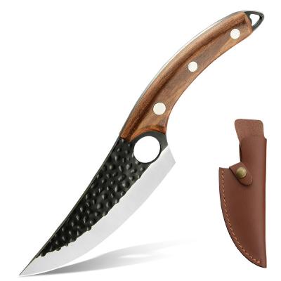 China Sustainable Professional Serbian Boning Knives survival knife hunting outdoor camping Butcher Chef Kitchen viking hand forged cleaver Knife for sale