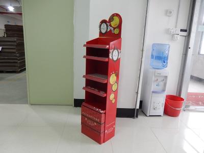 China Sturdy Cardboard Cosmetic Display Stand Free Standing CMYK Printing for sale