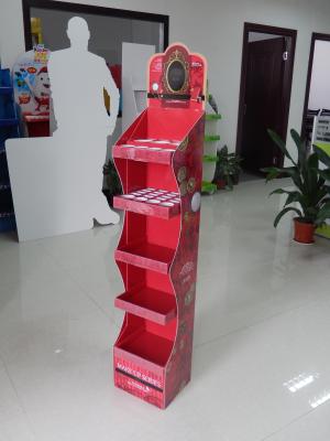 China Sturdy Cardboard Makeup Display Stand Unit for Shopping mall , Pos Cardboard Displays with price tags for sale